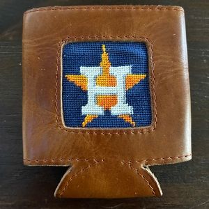 Smathers & Branson Houston Astros Leather Stitched Koozie